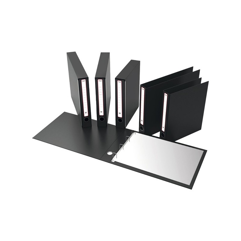 Portatabulati KM UNI con custodia 12"x28 cm dorso 5 cm nero Rexel