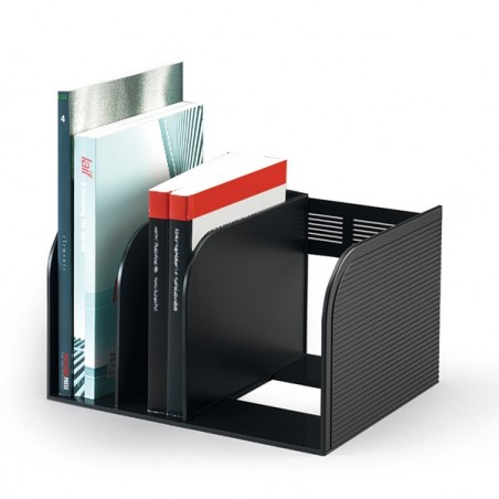 Portariviste Optimo scomparti regolabili 30 x 25 x 18 cm nero Durable