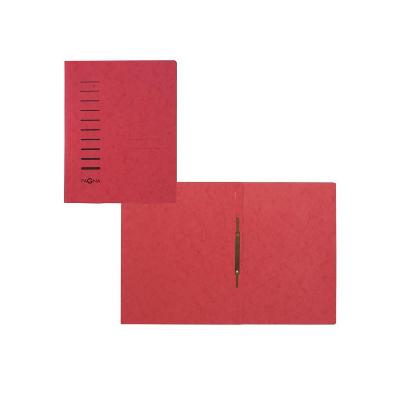 Cartella con pressino cartone A4 rosso Pagna
