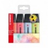 Evidenziatori Stabilo Boss Pastel punta a scalpello tratto 2 5 mm colori assortiti Stabilo astuccio 4 pezzi