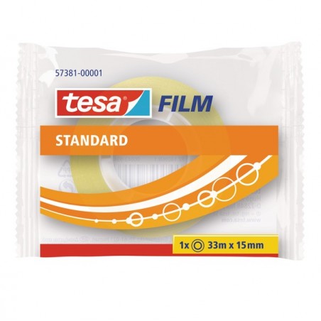 Nastro adesivo Tesafilm confezionato singolarmente 33 m x 1,5 cm trasparente Tesa
