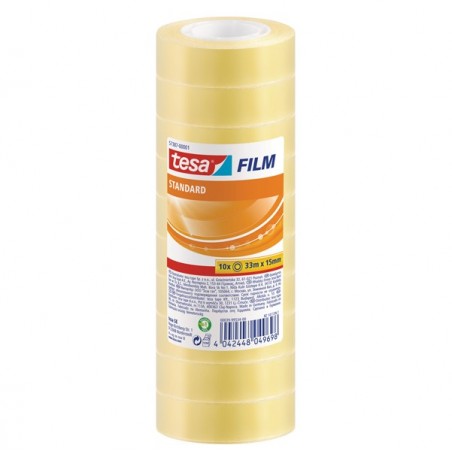 Nastro adesivo Tesafilm 33 m x 1,5 cm Tesa torre 10 pezzi
