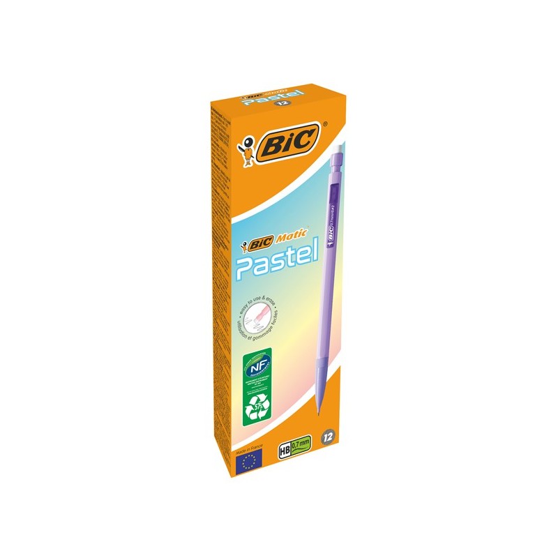 Portamine Matic Pastel HB 0,7 mm Bic conf. 12 pezzi