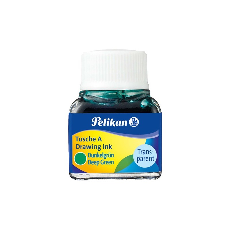 Inchiostro di china 523 10ml verde scuro 7 l Pelikan