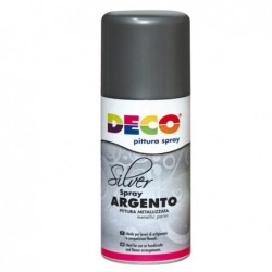 Vernice spray 150ml argento DECO