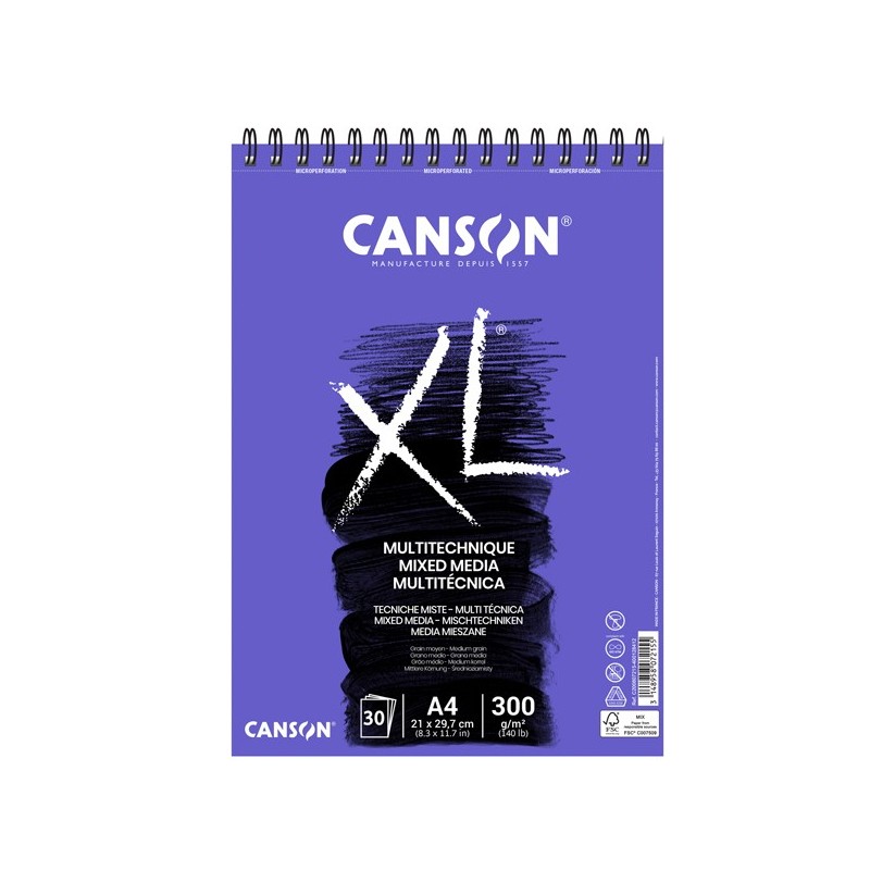 Album XL Mix A4 300 gr 30 fogli Canson