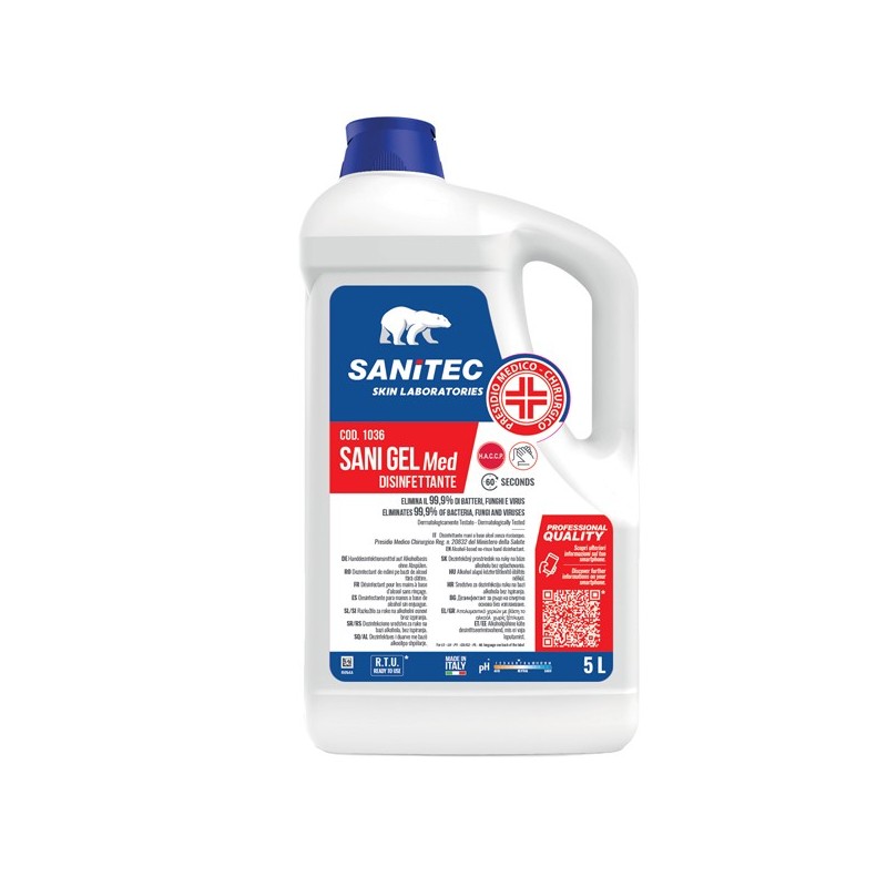 Igienizzante mani Sani Gel Med 5 L Sanitec