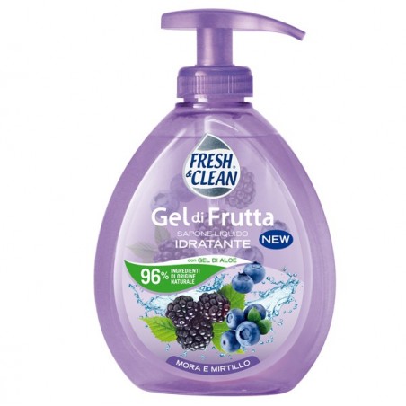 Sapone Gel liquido mora/mirtillo 300 ml FreshClean