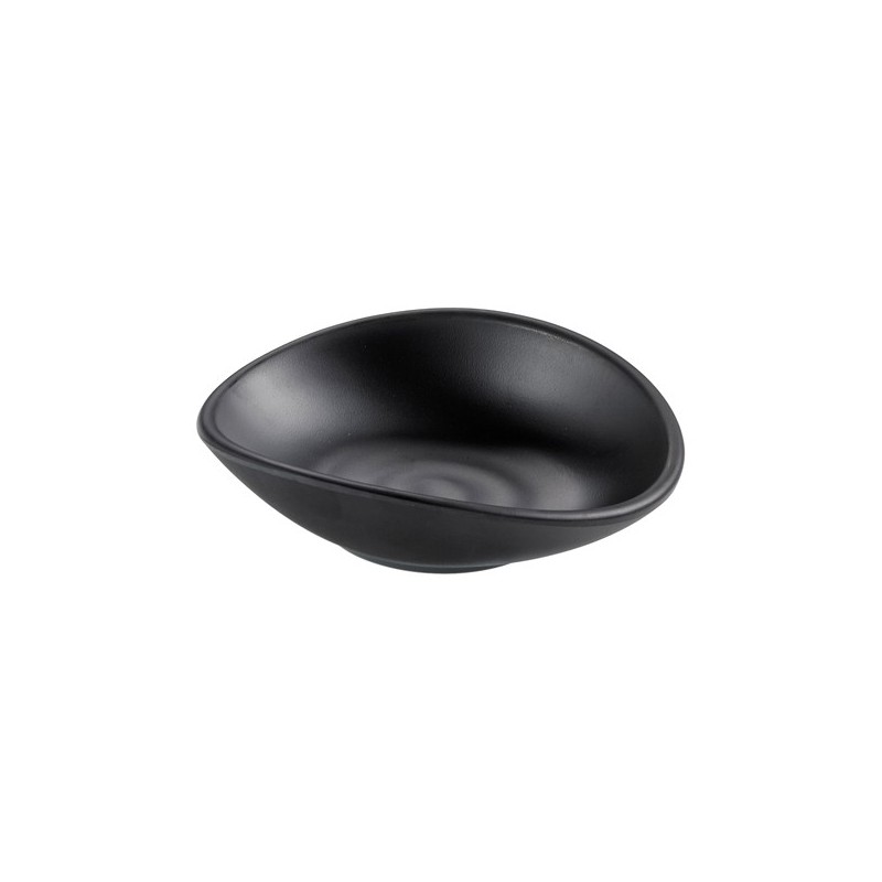 Coppetta in melamina 13 x 11 x 3,5 cm nero Leone